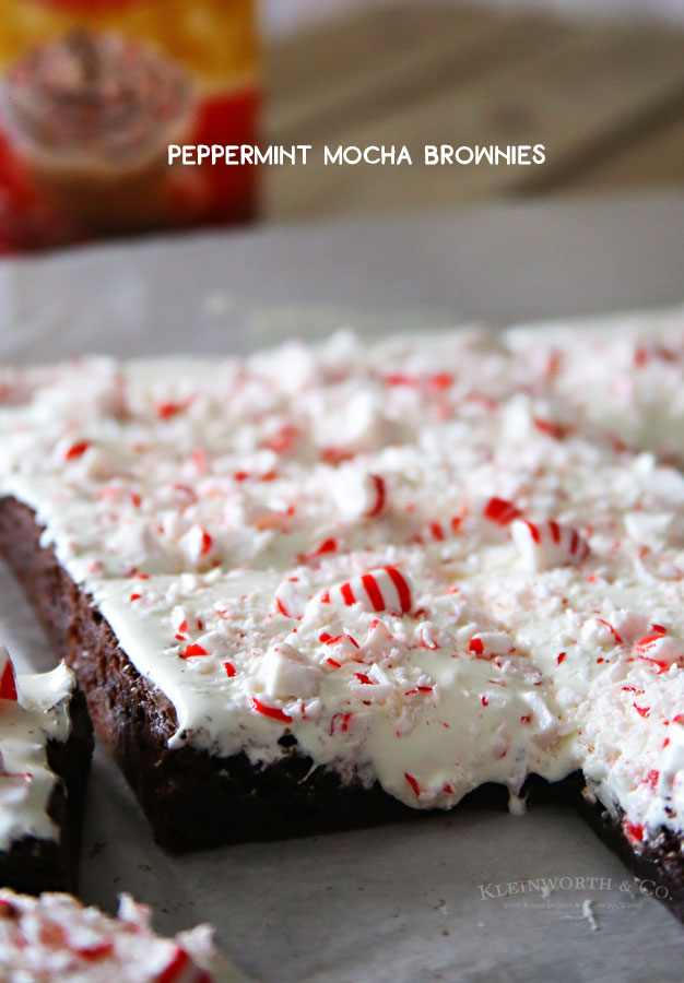 Peppermint Mocha Brownies