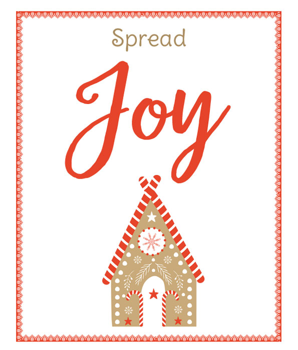 Spread Joy Free Christmas Printable