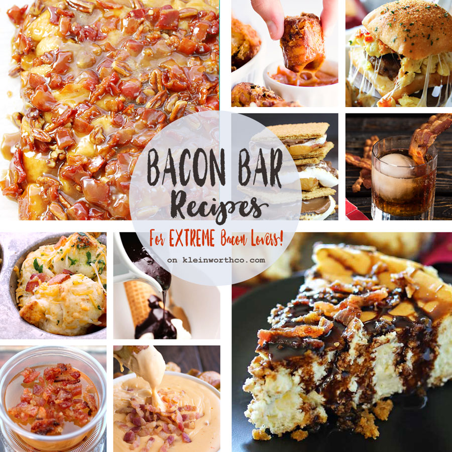 Bacon Bar Recipes + WIN Bacon for a YEAR!!