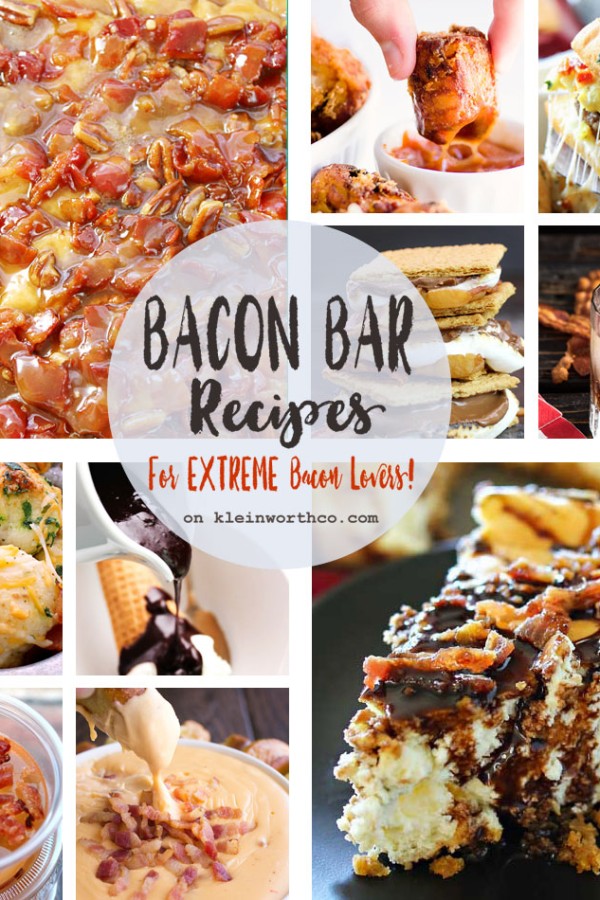 Bacon Bar Recipes + WIN Bacon for a YEAR!!