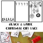 Black White Free Printable Gift Tags & Guy Gift Idea