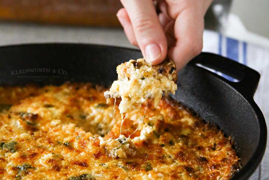 Cheesy Havarti Hot Spinach Dip Taste of the Frontier