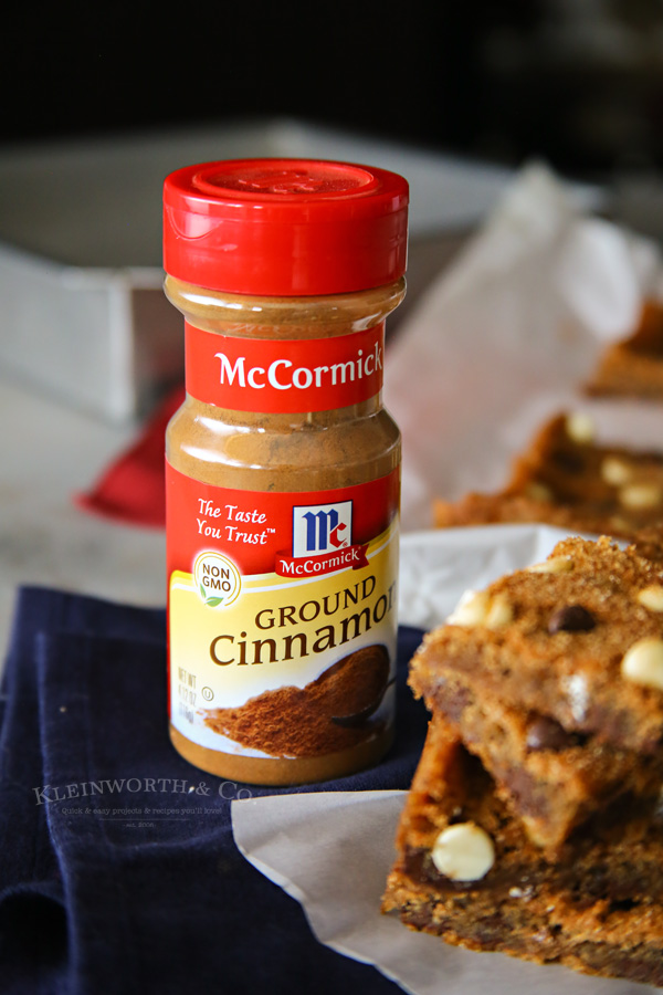 Chocolate Chip Snickerdoodle Bars