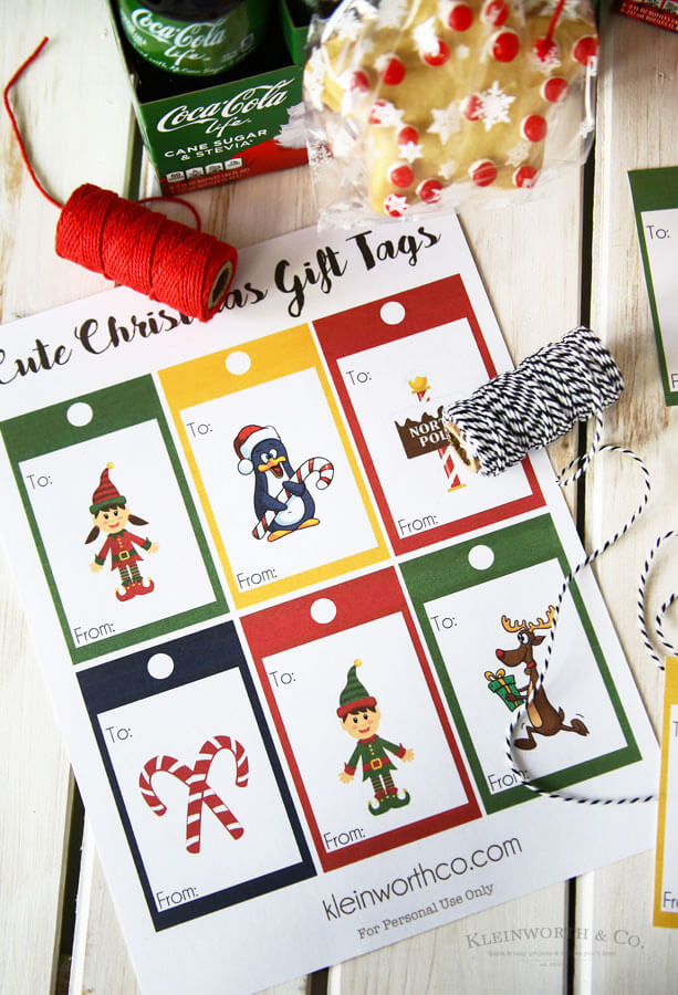 Coca-Cola Christmas Gift Idea + Printable Gift Tags