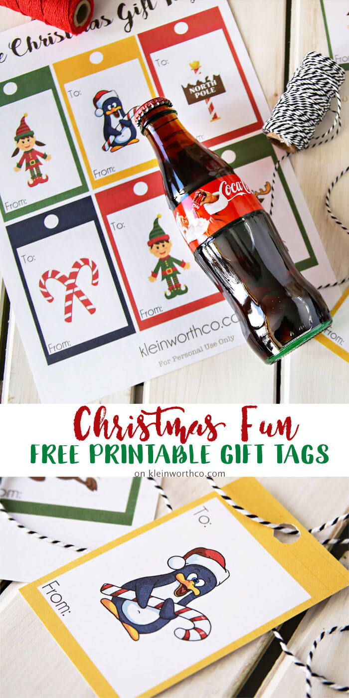 Coca-Cola Christmas Gift Idea + Printable Gift Tags