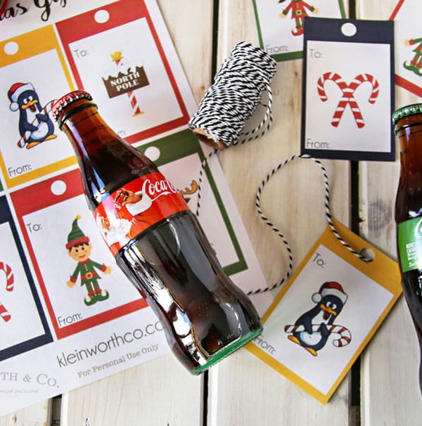 Coca-Cola Christmas Gift Idea + Printable Gift Tags