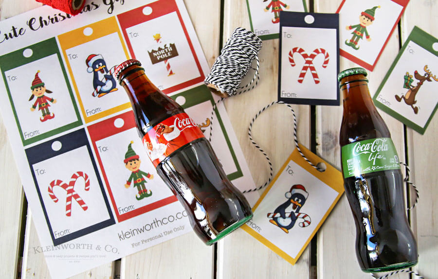 Coca-Cola Christmas Gift Idea + Printable Gift Tags