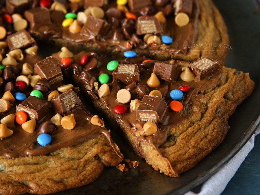 Loaded Chocolate Chip Cookie Pizza