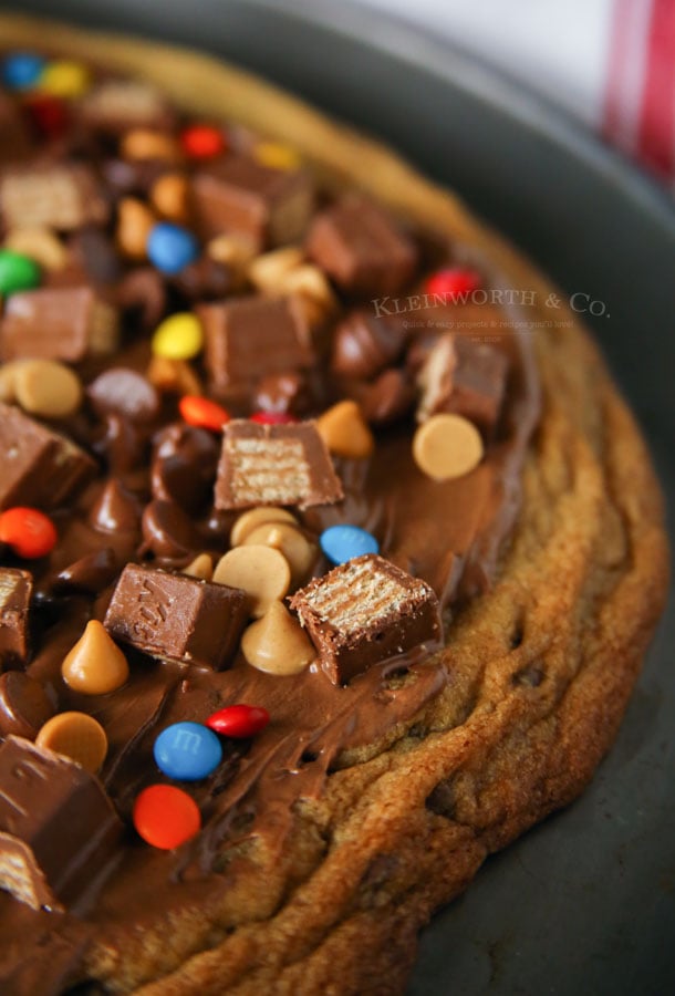 Loaded Chocolate Chip Cookie Pizza