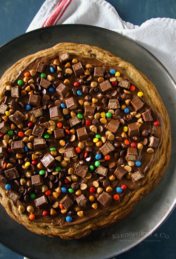 Loaded Chocolate Chip Cookie Pizza