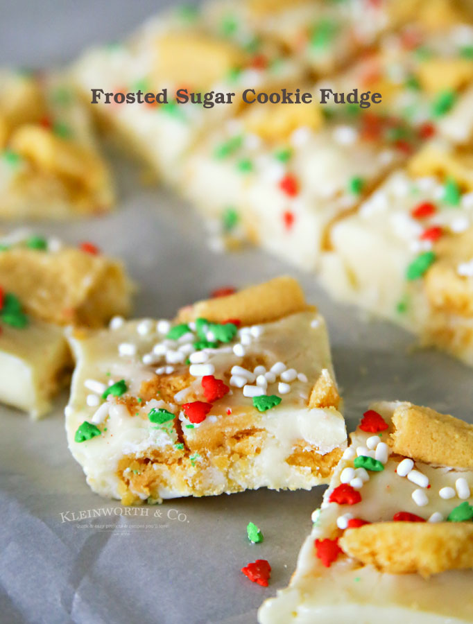 Frosted Sugar Cookie Fudge