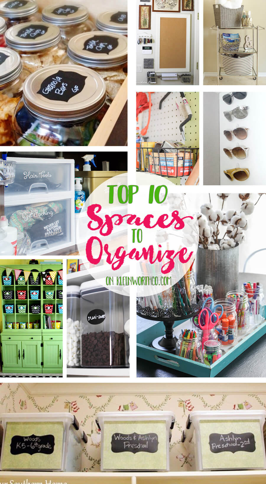 Top 10 Spaces to Organize