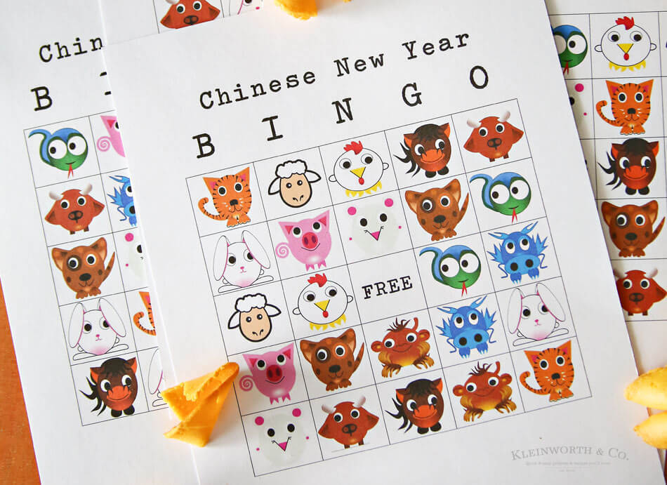 Chinese New Year Bingo Printable