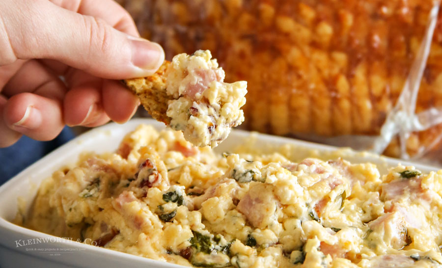 ham & cheese spinach dip