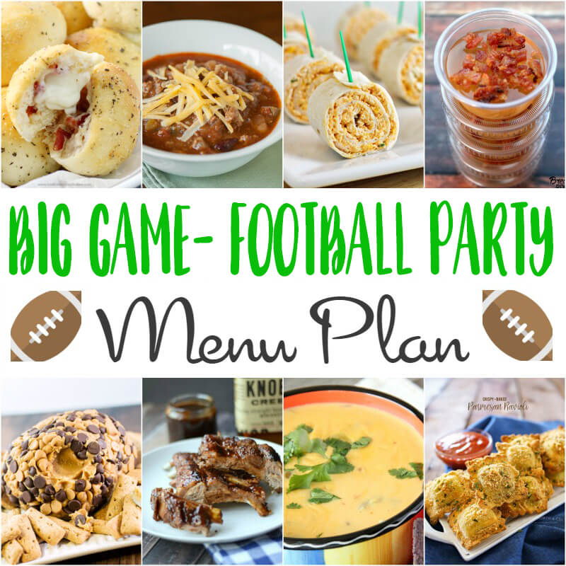 Big Game Football Party Menu