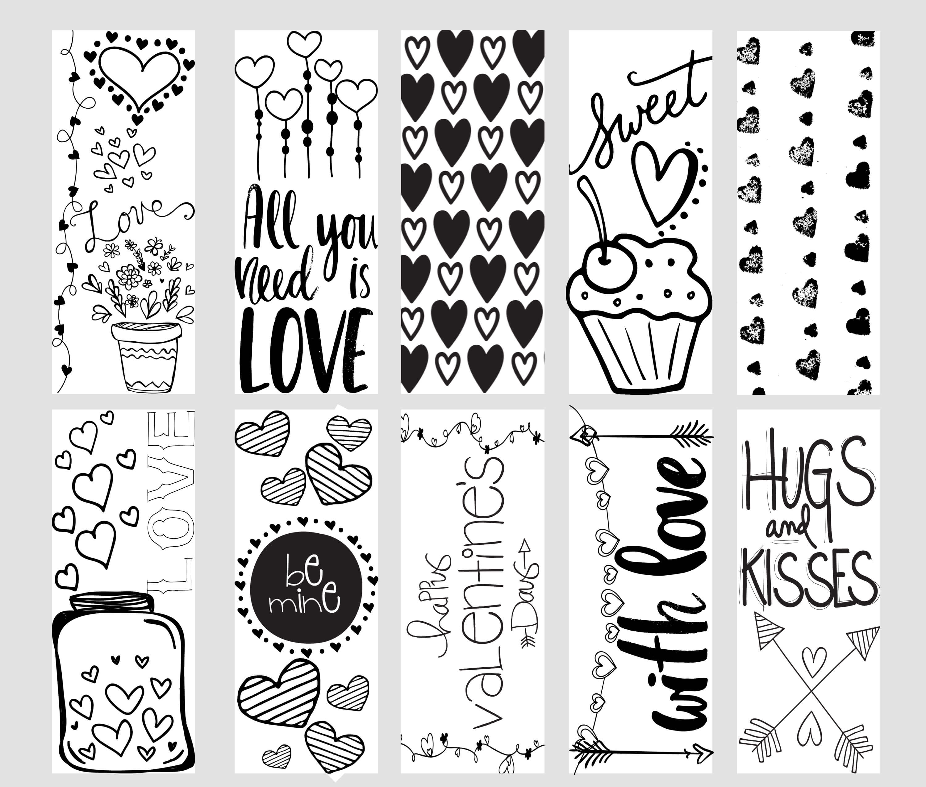 550 Top Coloring Pages For Valentines Printable Pictures