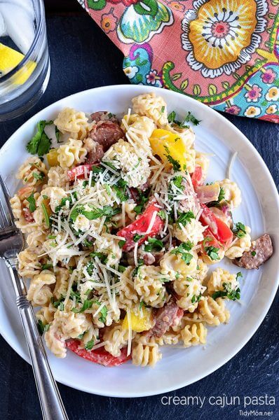 Creamy Cajun Pasta with Smoked Sausage