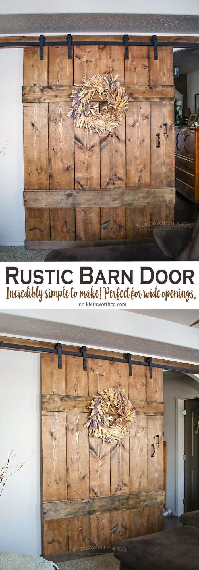 Wide Rustic Barn Door