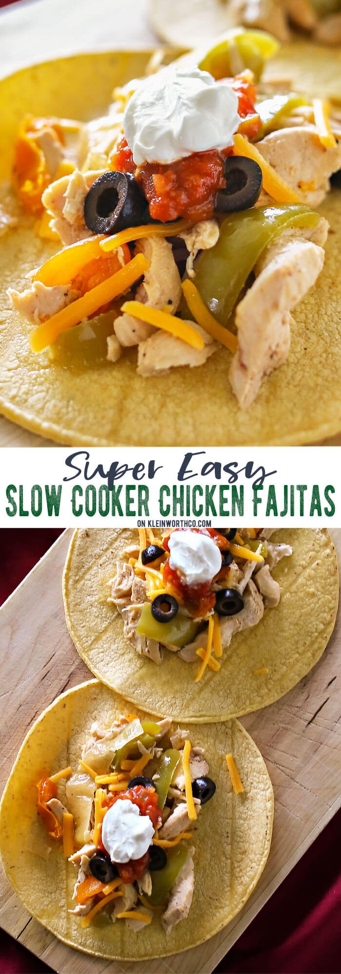 Easy Slow Cooker Chicken Fajitas
