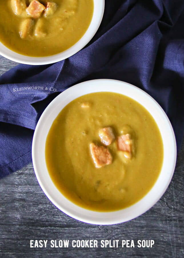 Easy Slow Cooker Split Pea Soup