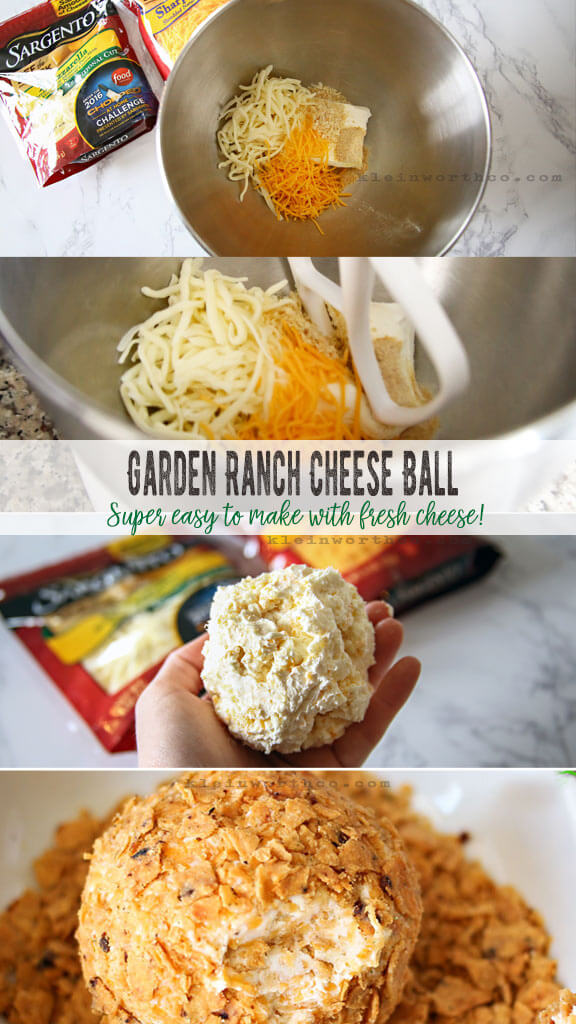 Garden Ranch Cheese Ball with Fresh cheese