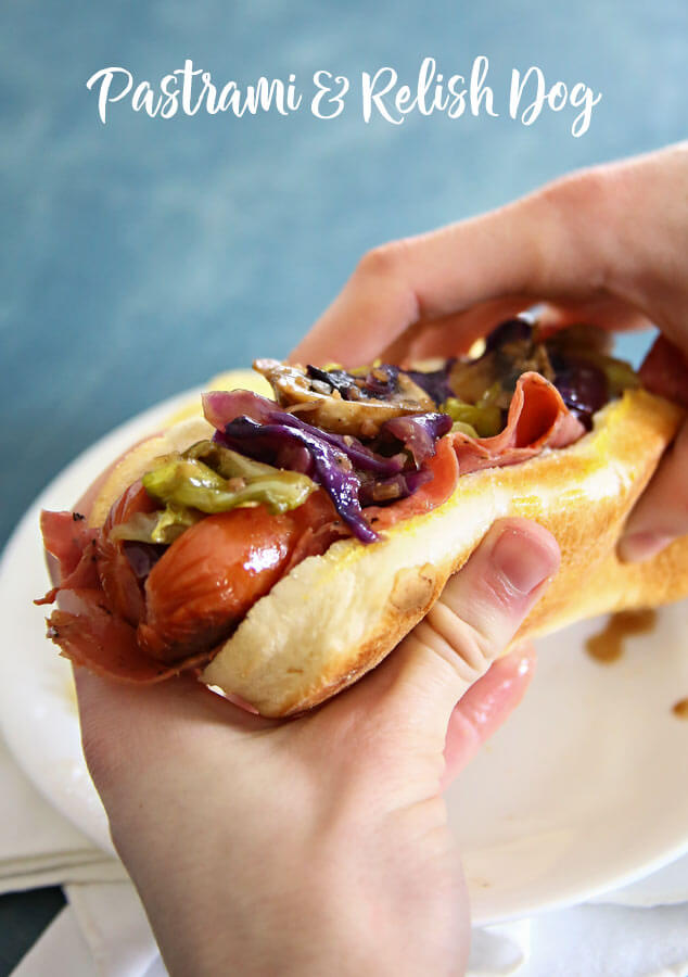 Pastrami & Relish Dog