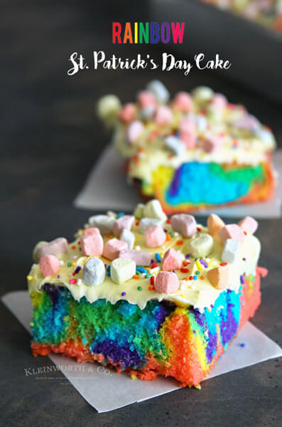 Rainbow St. Patrick's Day Cake