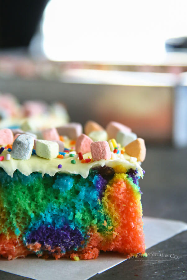 Rainbow St. Patrick's Day Cake