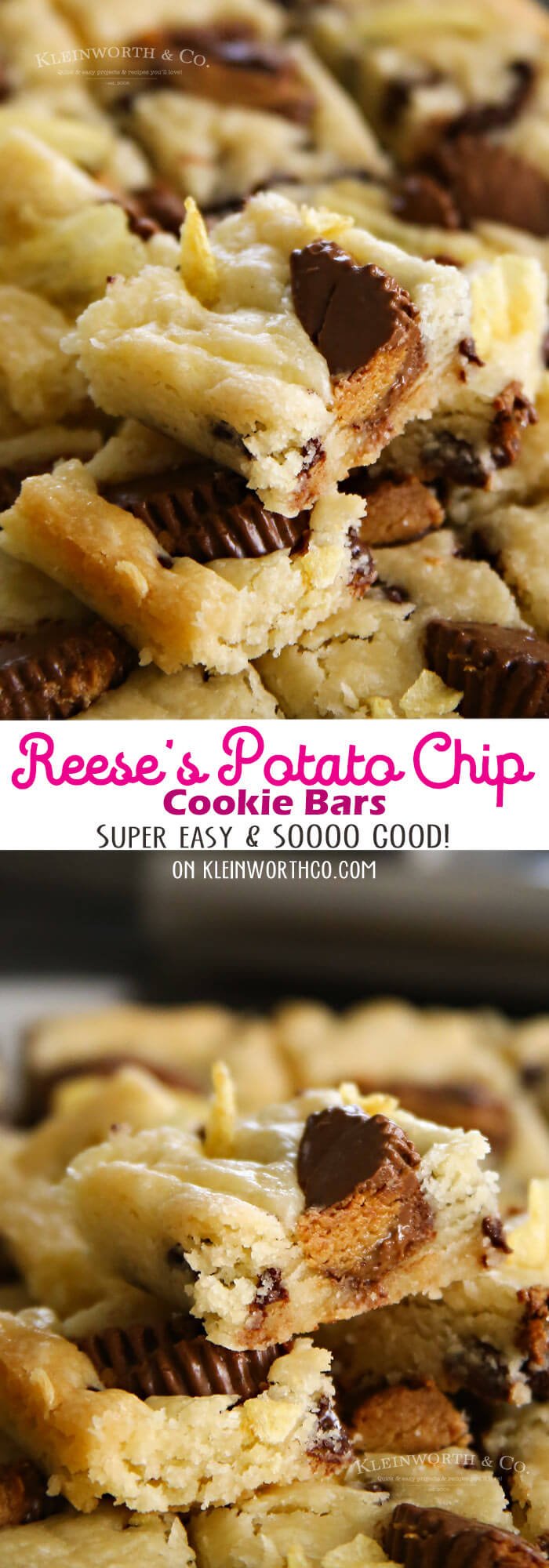 Reese's Potato Chip Cookie Bars