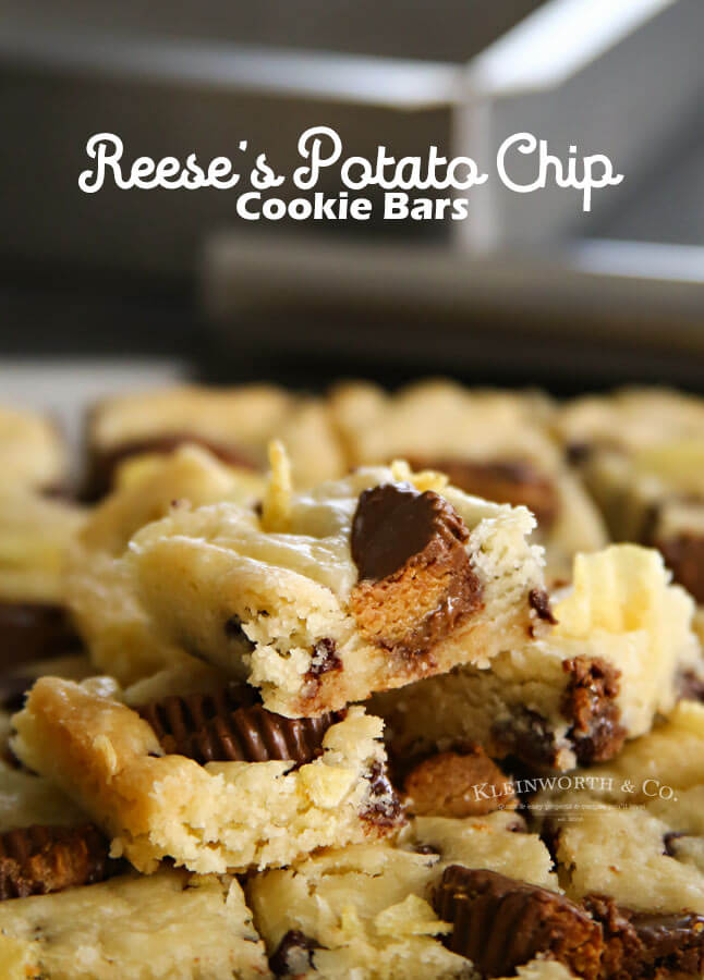 Reese's Potato Chip Cookie Bars
