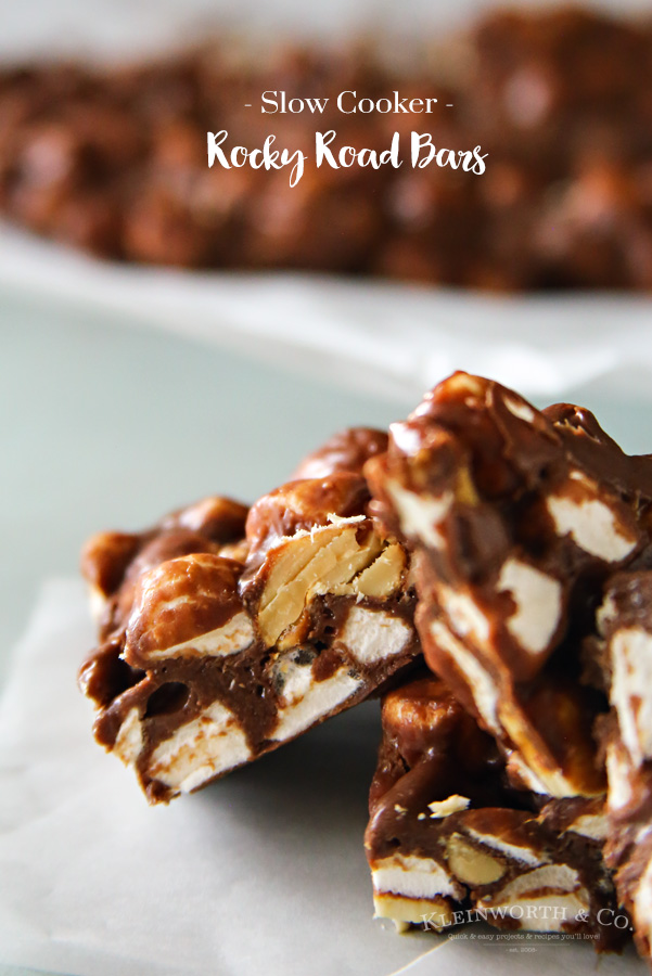 Slow Cooker Rocky Road Bars