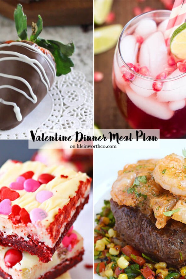 Romantic Valentines Day Menu Plan
