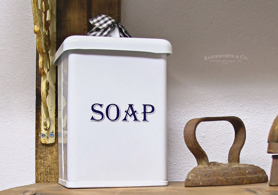 Vintage Soap Canister Cricut Tutorial