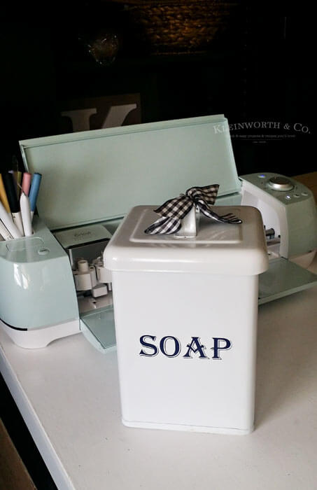 Vintage Soap Canister Cricut Tutorial