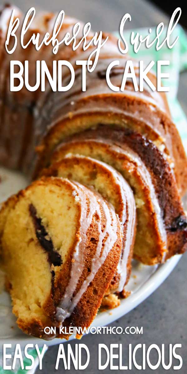 Lemon Blueberry Swirl Bundt Cake