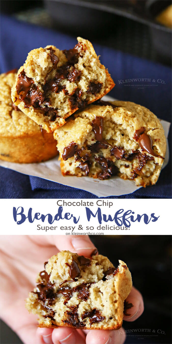 Chocolate Chip Blender Muffins