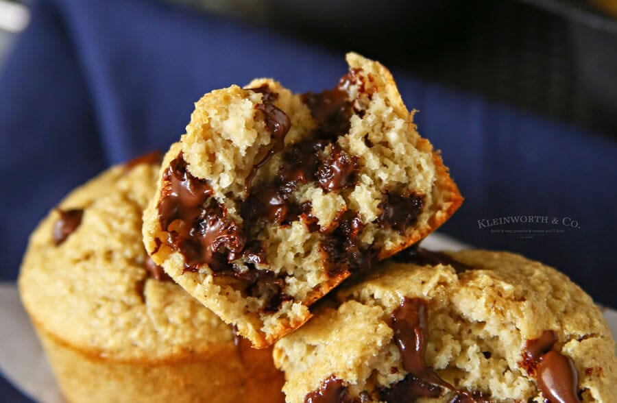Muffin Recipe - Chocolate Chip Blender Muffins are perfect for breakfast or dessert