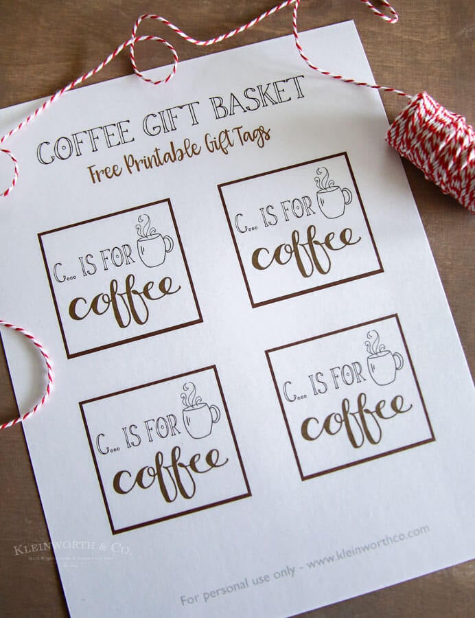 Coffee Gift Basket Idea