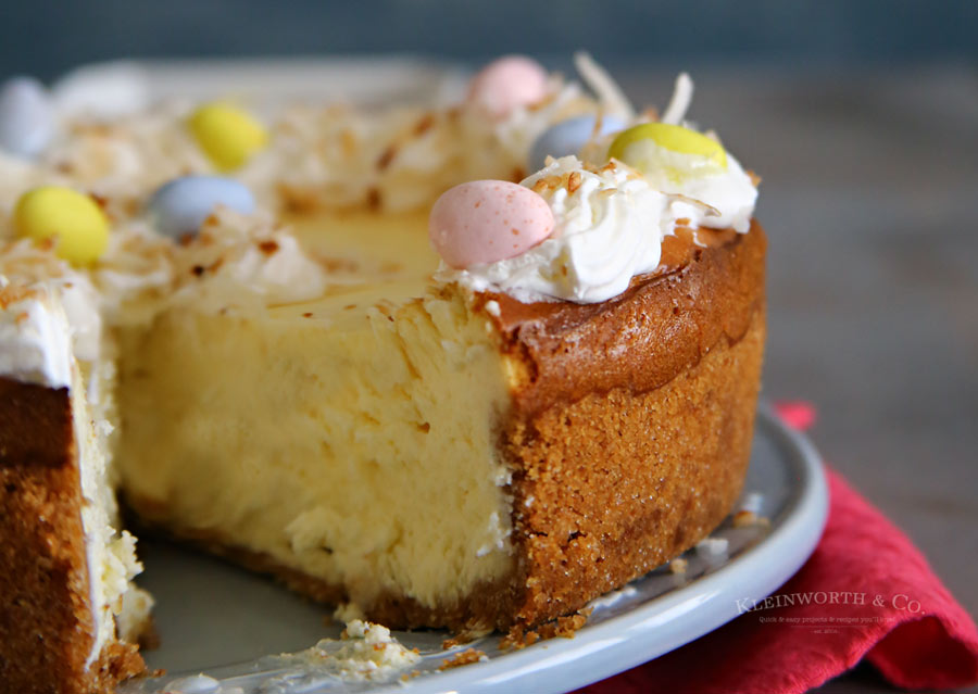 Easter Egg Coconut Cheesecake