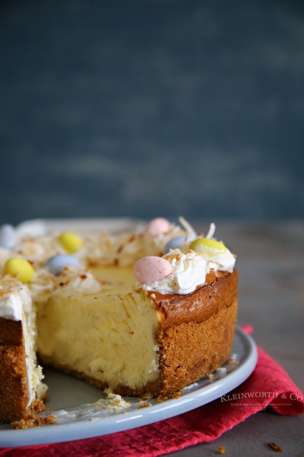 Easter Egg Coconut Cheesecake