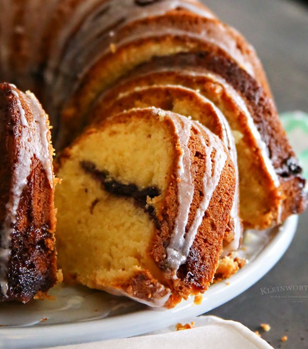 Lemon Blueberry Swirl Bundt Cake