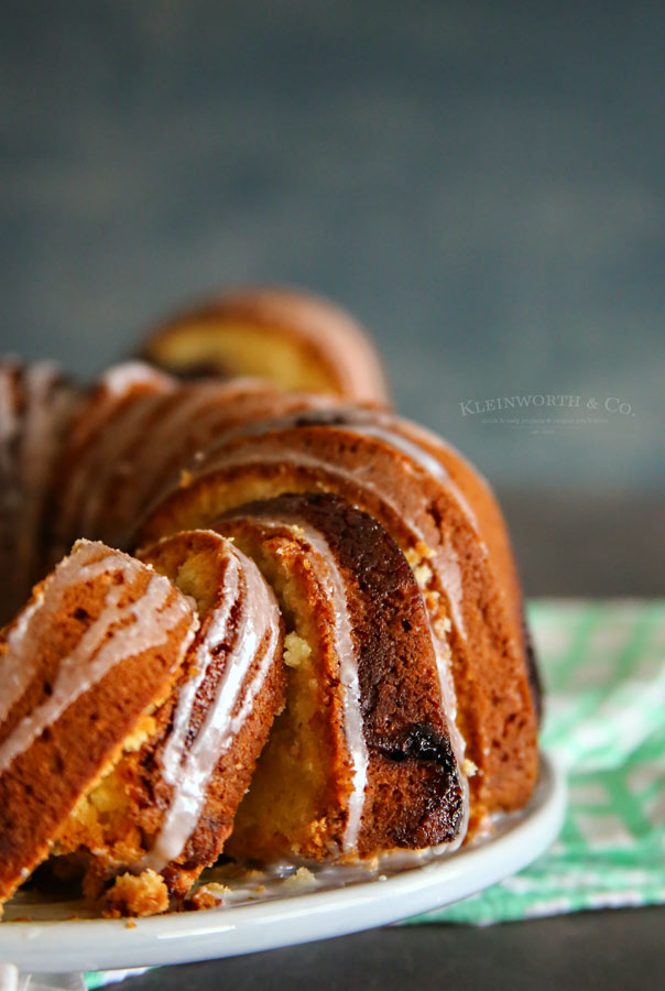 Lemon Blueberry Swirl Bundt Cake