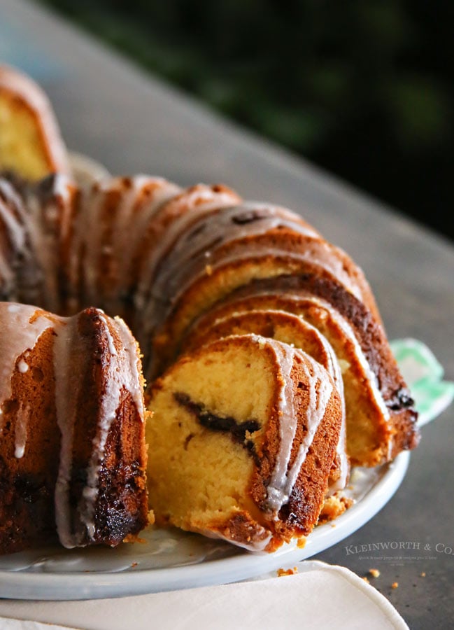 Lemon Blueberry Swirl Bundt Cake