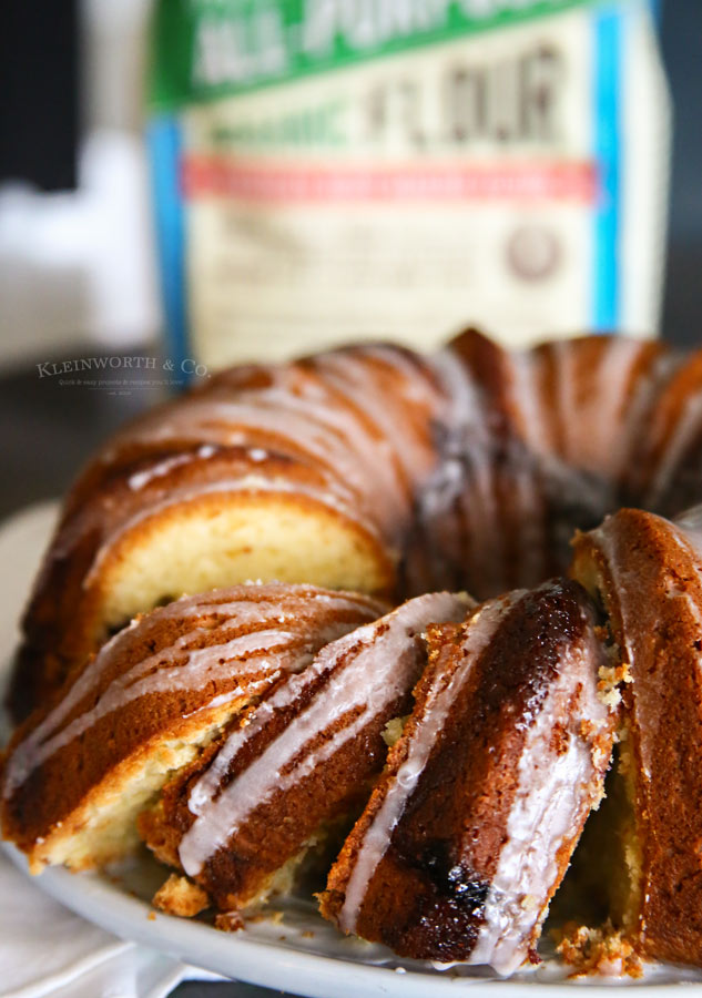 Lemon Blueberry Swirl Bundt Cake