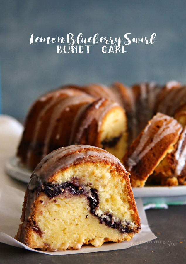 Lemon Blueberry Swirl Bundt Cake