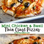 Mini Chicken Basil Thin Crust Pizza