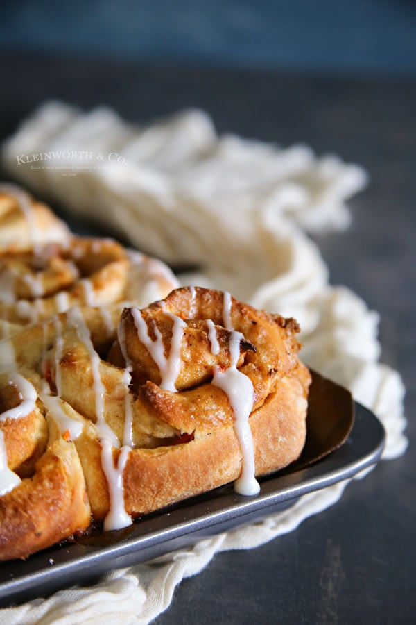 One Hour Carrot Cake Cinnamon Rolls