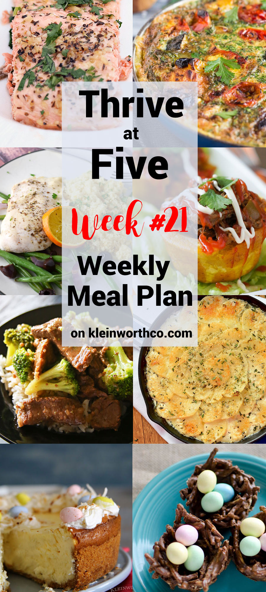 Thrive at Five Meal Plan Week 21 - Kleinworth & Co