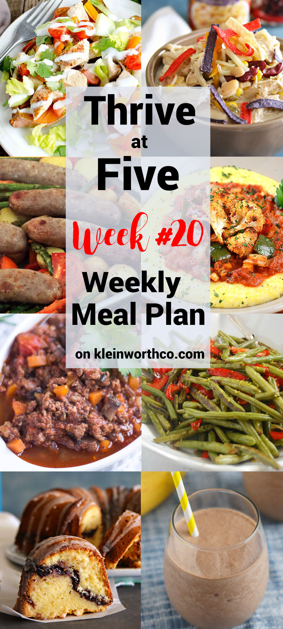 Thrive at Five Meal Plan Week 20