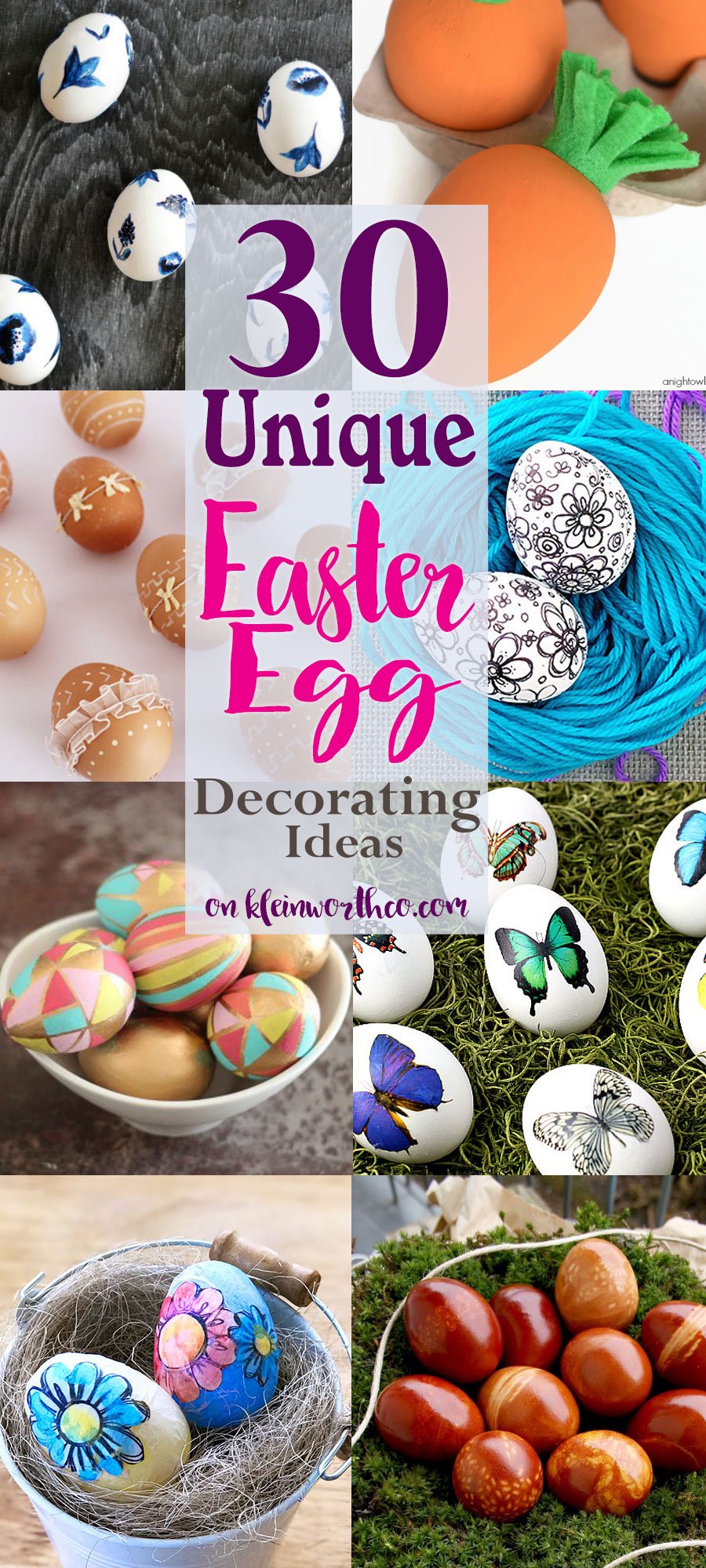 30 Unique Easter Egg Decorating Ideas